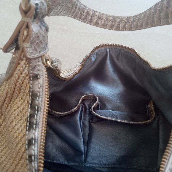 THE SAK ANIMAL PRINT WITH GOLD THREAD HOBO BAG - Picture 5 of 13